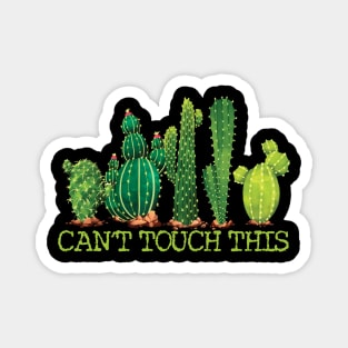 Can't touch this cactus cute dancing cacti Magnet