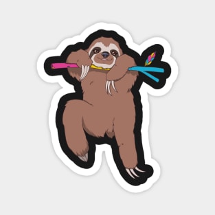 Pansexual Pride Sloth Magnet