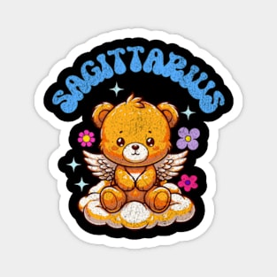 Vintage Sagittarius Teddy Bear Zodiac Sign Astrology Cute Magnet