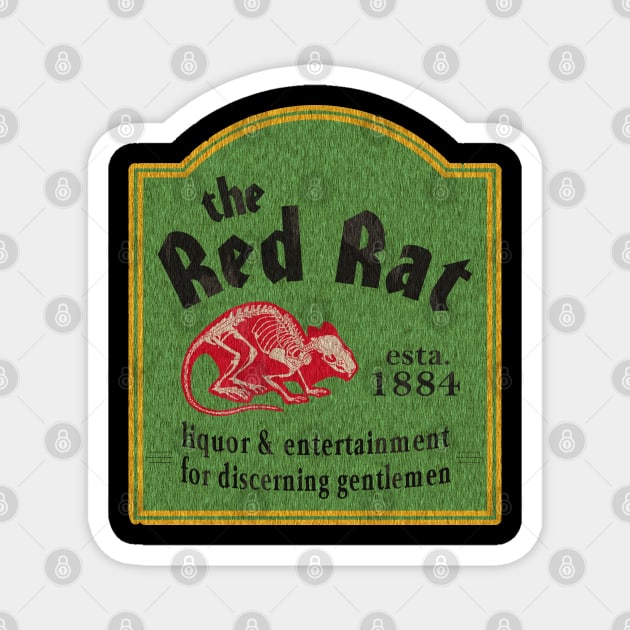 The Red Rat - Fine Spirits and Women Magnet by KidCrying