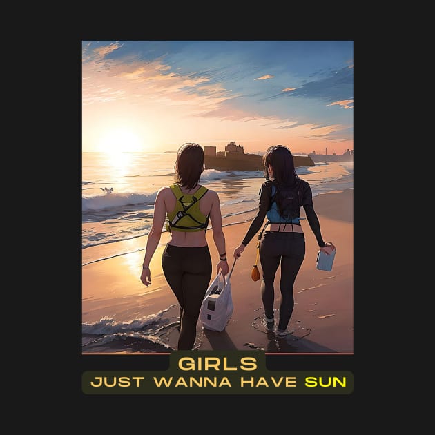 Girls just wanna have SUN (two beach combers) by PersianFMts