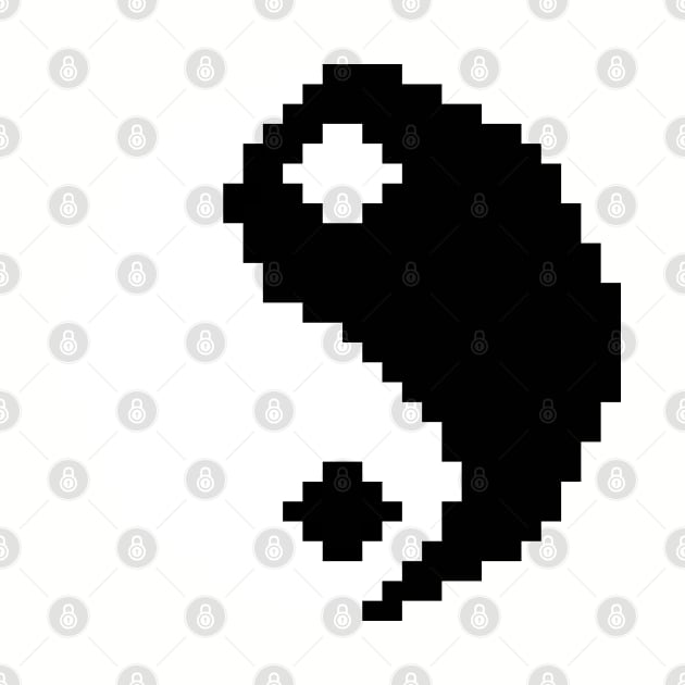 Yin Yang Pixel Art (8-bit) by Zaerisfade