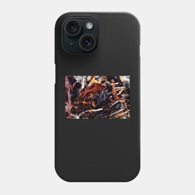 Abstract Seaweed Painting Phone Case by lukefranklinart