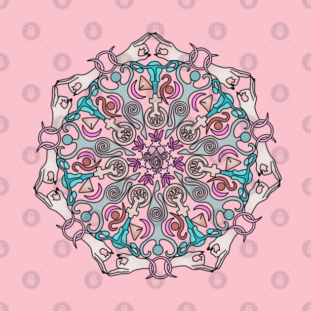 Feminist Mandala by Slightly Unhinged