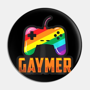 Gaymer LGBTQIA+ Gamer Game Controller Video Games Pin