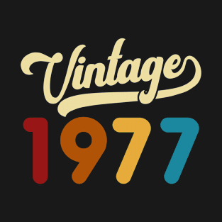 1977 Vintage Gift 43rd Birthday Retro Style T-Shirt
