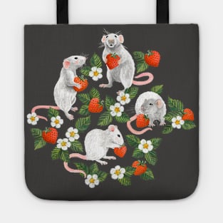 Sweet Rats with Strawberries Tote