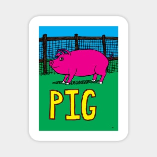 P is for PIG Magnet
