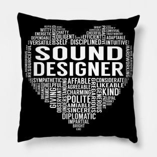 Sound Designer Heart Pillow