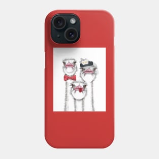 Ostrich Family Phone Case