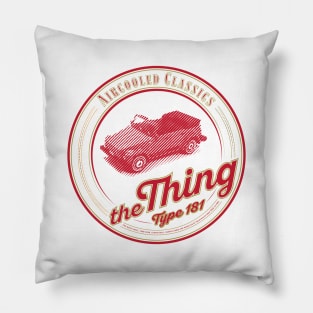 the THING in Red&Gold Pillow