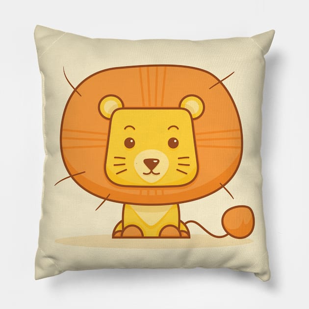 Cute little lion Pillow by geep44