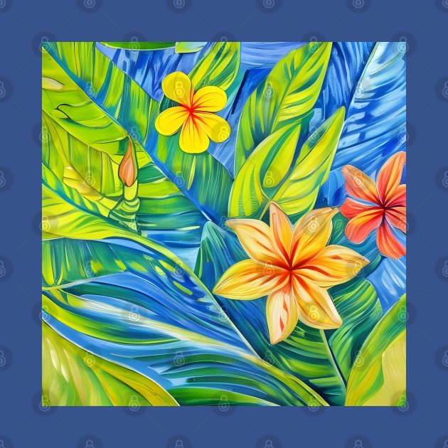 Tropical Flowers Three by BlakCircleGirl