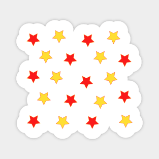 Red and Gold Stars Magnet
