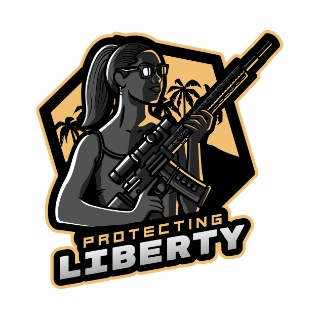 Protecting Liberty by Mega Tee Store