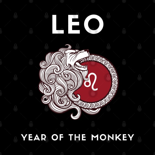 LEO / Year of the MONKEY by KadyMageInk