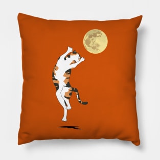 Calico Cat Moon Dance Pillow