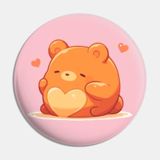 Hug Me Cuddly Cute Kawaii Baby Bear Cub Pin