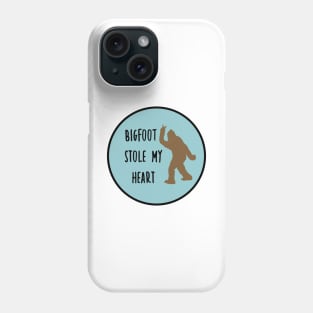 Bigfoot Stole My Heart Blue Sky Phone Case