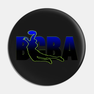 BCBA BLUE BLACK LOGO Pin