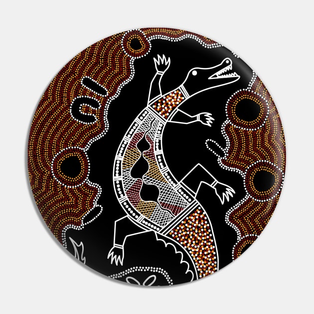 Aboriginal Art - Croc Eggs Pin by hogartharts