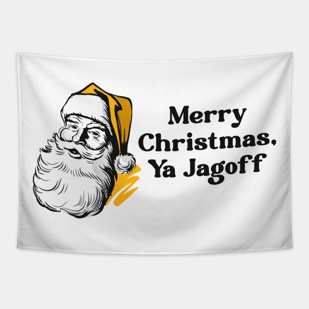 Merry Christmas, Ya Jagoff Tapestry by Love of the Mouse Multimedia