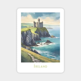 Majestic Irish Castle by the Sea Magnet