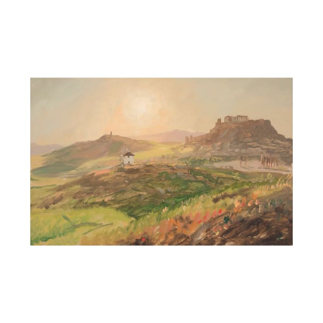 View of the Acropolis, Athens by Frederic Edwin Church by Classic Art Stall