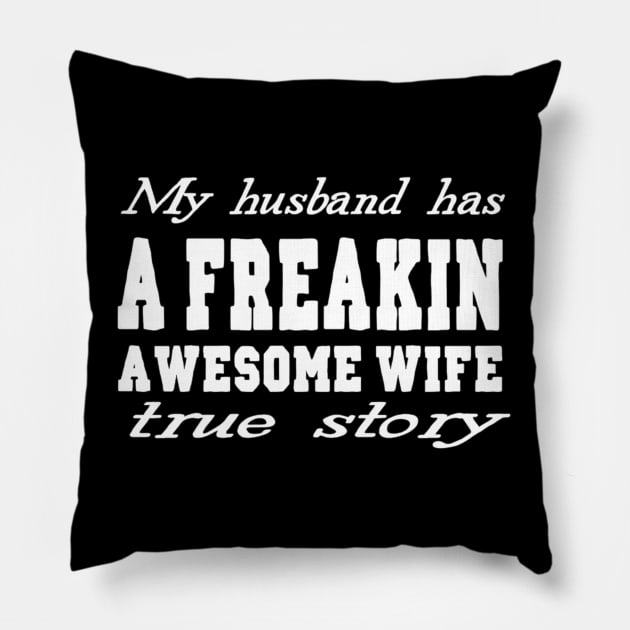 husband and wife jokes Pillow by sukhendu.12