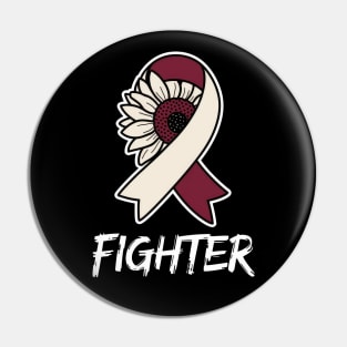 Throat Cancer Fighter Head And Neck Cancer Awareness Month Sunflower Pin