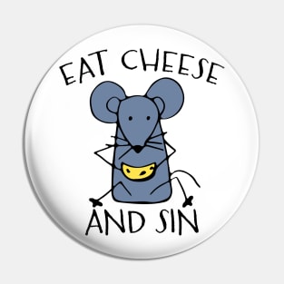 eat cheese and sin vintage Pin
