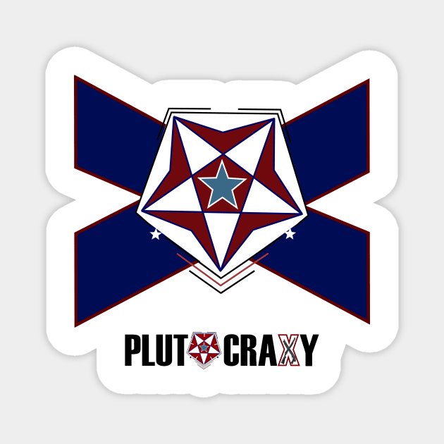 EMBLEM n BLUE X Front Magnet by Plutocraxy