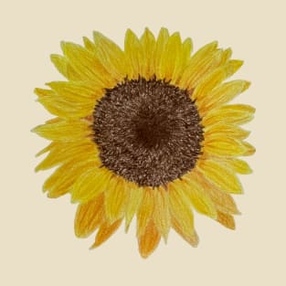 Sunflower Drawing T-Shirt