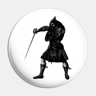 Highland Jacobite warrior Pin