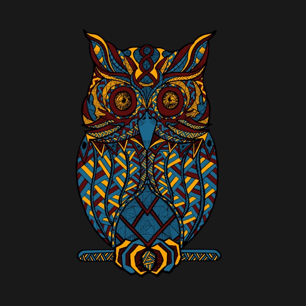 Owl Ornate by polkamdesign