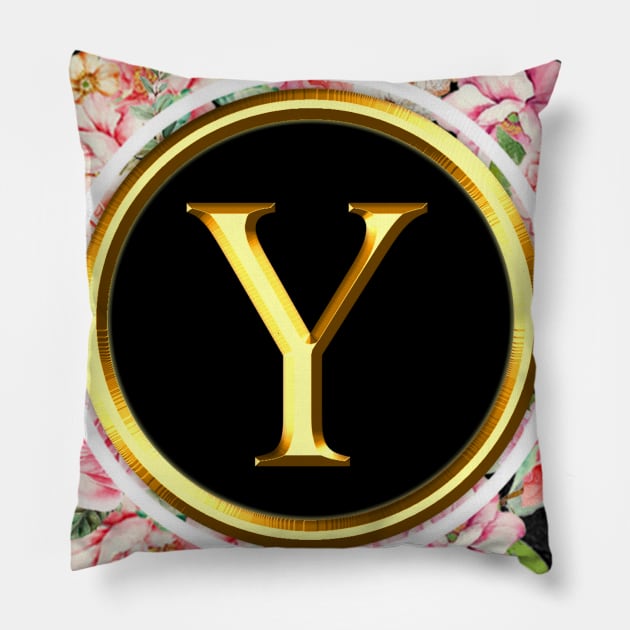 Letter Y Shirt Alphabet Letter Y Different Colors Pillow by EmmaShirt