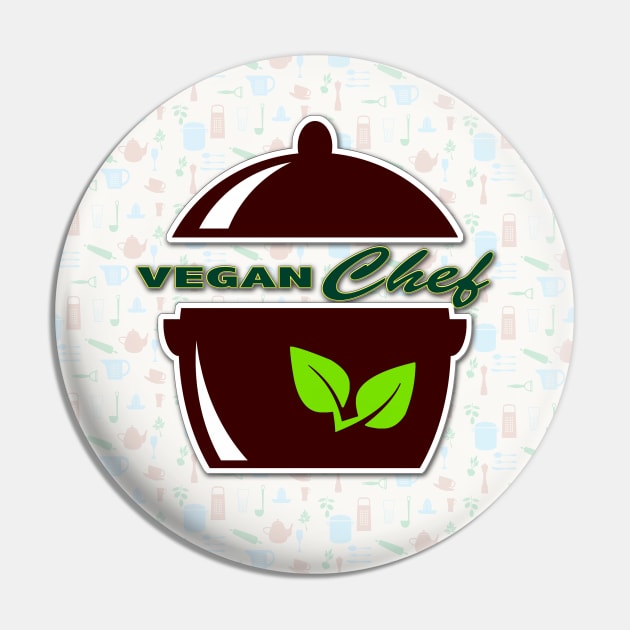 Vegan Chef Pin by RiverPhildon