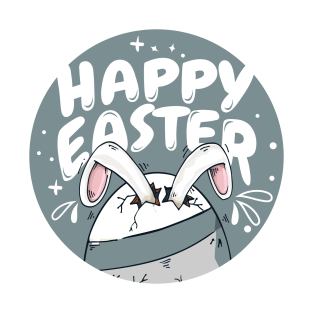 Happy Easter. Easter Bunny and Egg T-Shirt