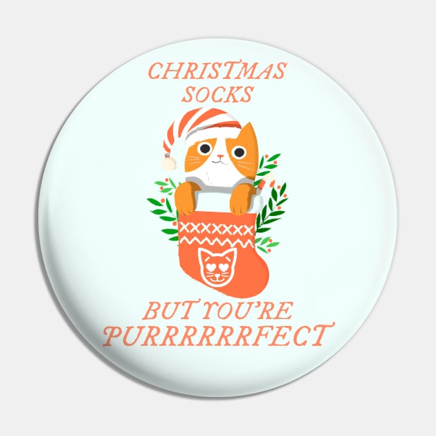 Christmas Socks But You're Perfect Pin by TeachUrb