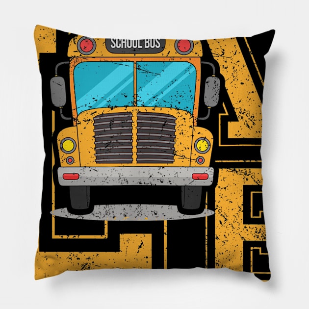 Love School Bus Driver TShirt For Men Women Bus Driver Gifts Pillow by Ortizhw