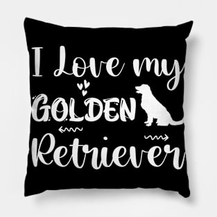 Cute Golden Retriever Mom Goldie Dad Love Dog Puppy Pillow