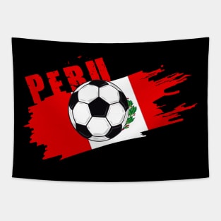 Peru Soccer Peru Futbol Football Peuvian soccer Flag Jersey Tapestry