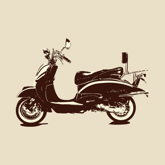 Retro Vintage Scooter by YTdesign