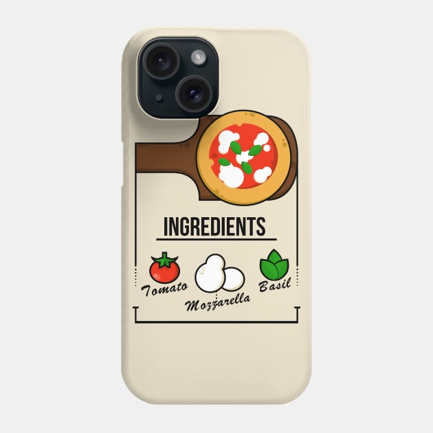 Margherita Pizza Phone Case by DigitalCleo