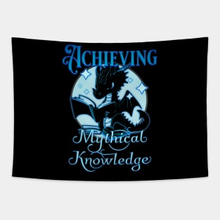 Achieving Mythical Knowledge Blue Dragon Tapestry