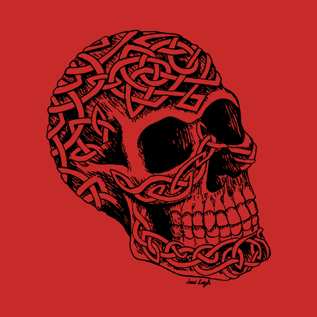 Celtic Skull by JessiLeigh