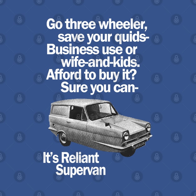 RELIANT REGAL SUPERVAN - advert by Throwback Motors