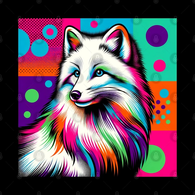 Arctic Fox Pop Art - Cool & Trendy Wildlife by PawPopArt