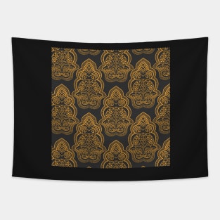 Floral pattern background with indian ornament Tapestry