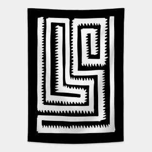 White Maze Tapestry